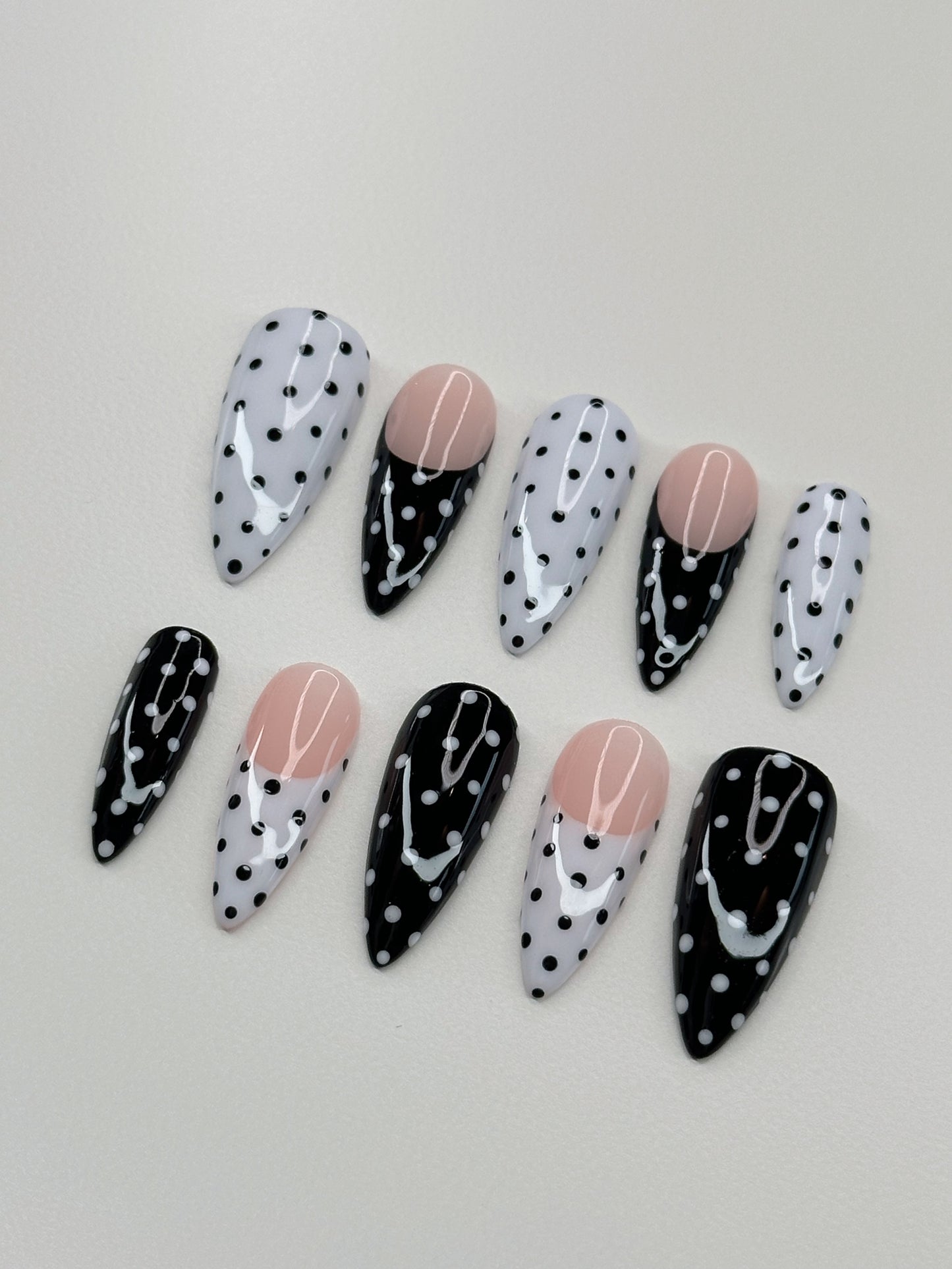 Black & White Polka Dots