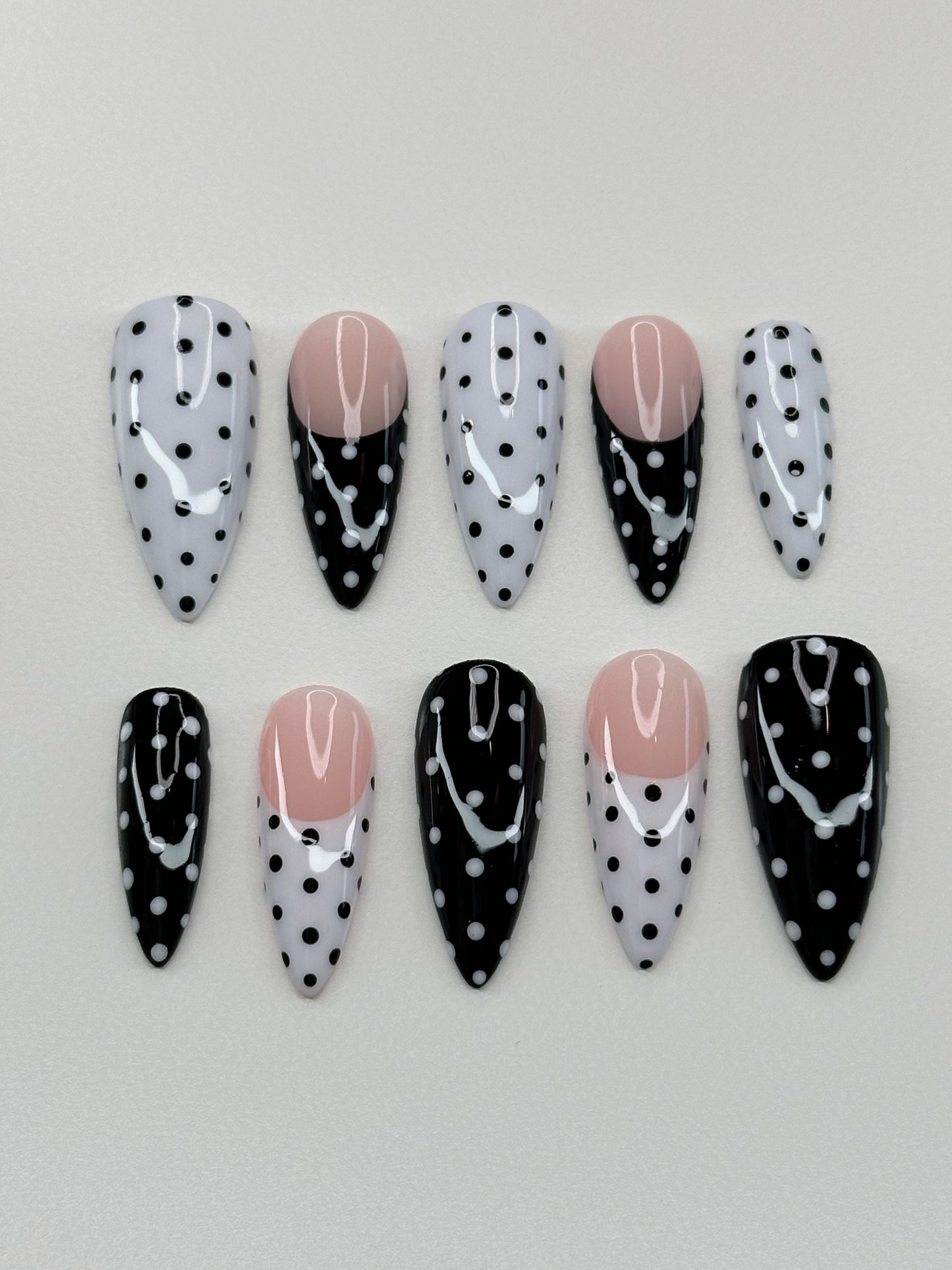 Black & White Polka Dots