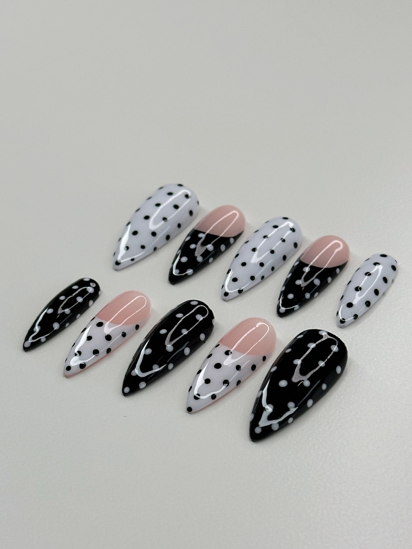 Black & White Polka Dots