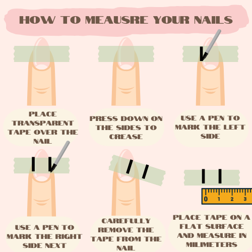 A PRE-SIZED NAIL SIZE GUIDE