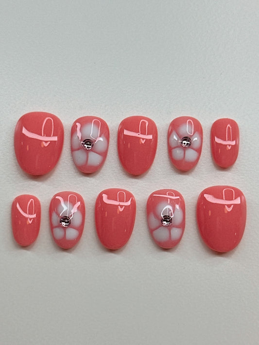 Peach Spring Blossom Round